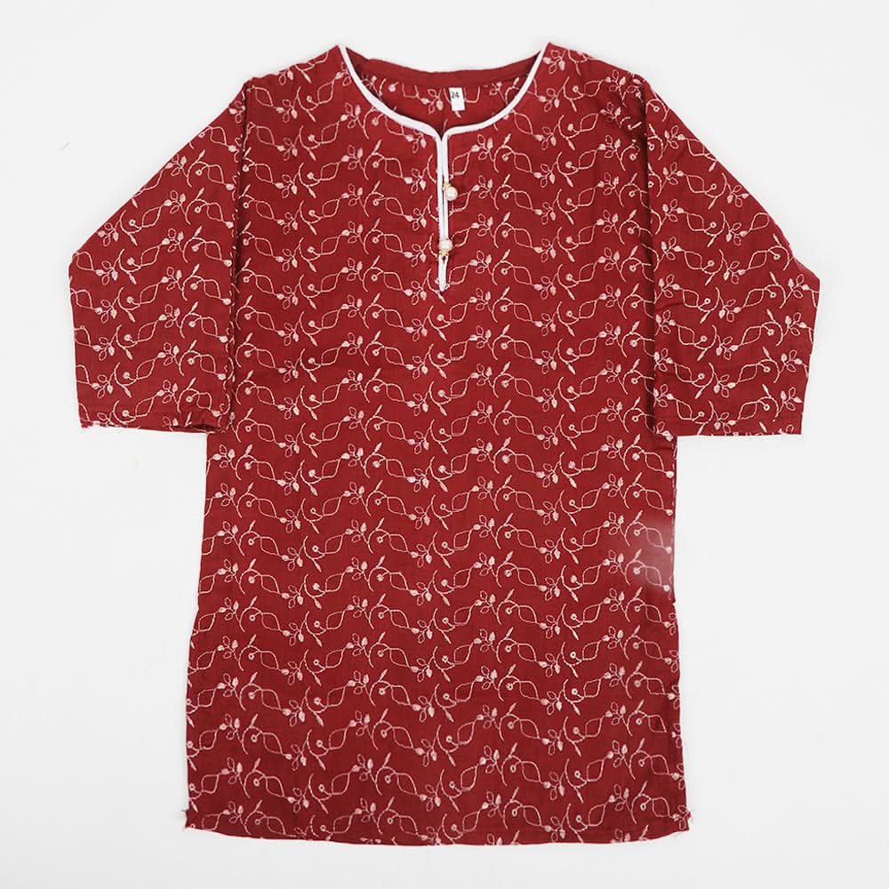 Girls Kurti Fancy - Maroon, Girls Kurti, Chase Value, Chase Value