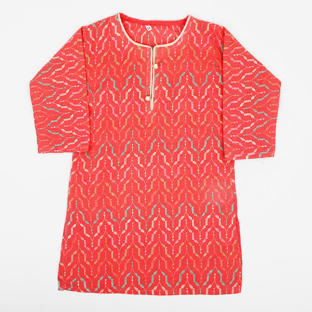 Girls Kurti Fancy - Pink, Girls Kurti, Chase Value, Chase Value