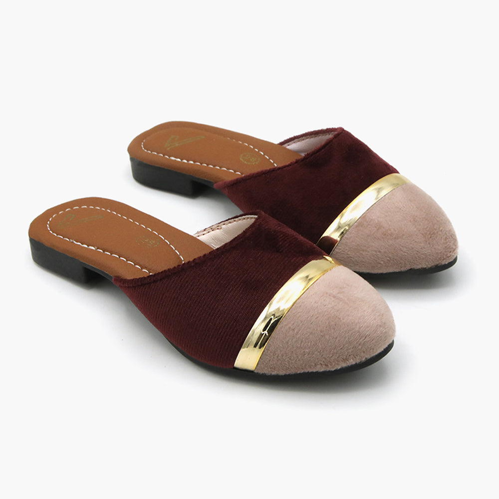 Girls Banto Slipper - Maroon, Girls Slippers, Chase Value, Chase Value