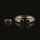Women's Fancy Kara With Ring - Silver, Women Bangles & Bracelets, Chase Value, Chase Value