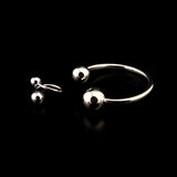 Women's Fancy Kara With Ring - Silver, Women Bangles & Bracelets, Chase Value, Chase Value