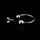 Women's Fancy Kara With Ring - Silver, Women Bangles & Bracelets, Chase Value, Chase Value