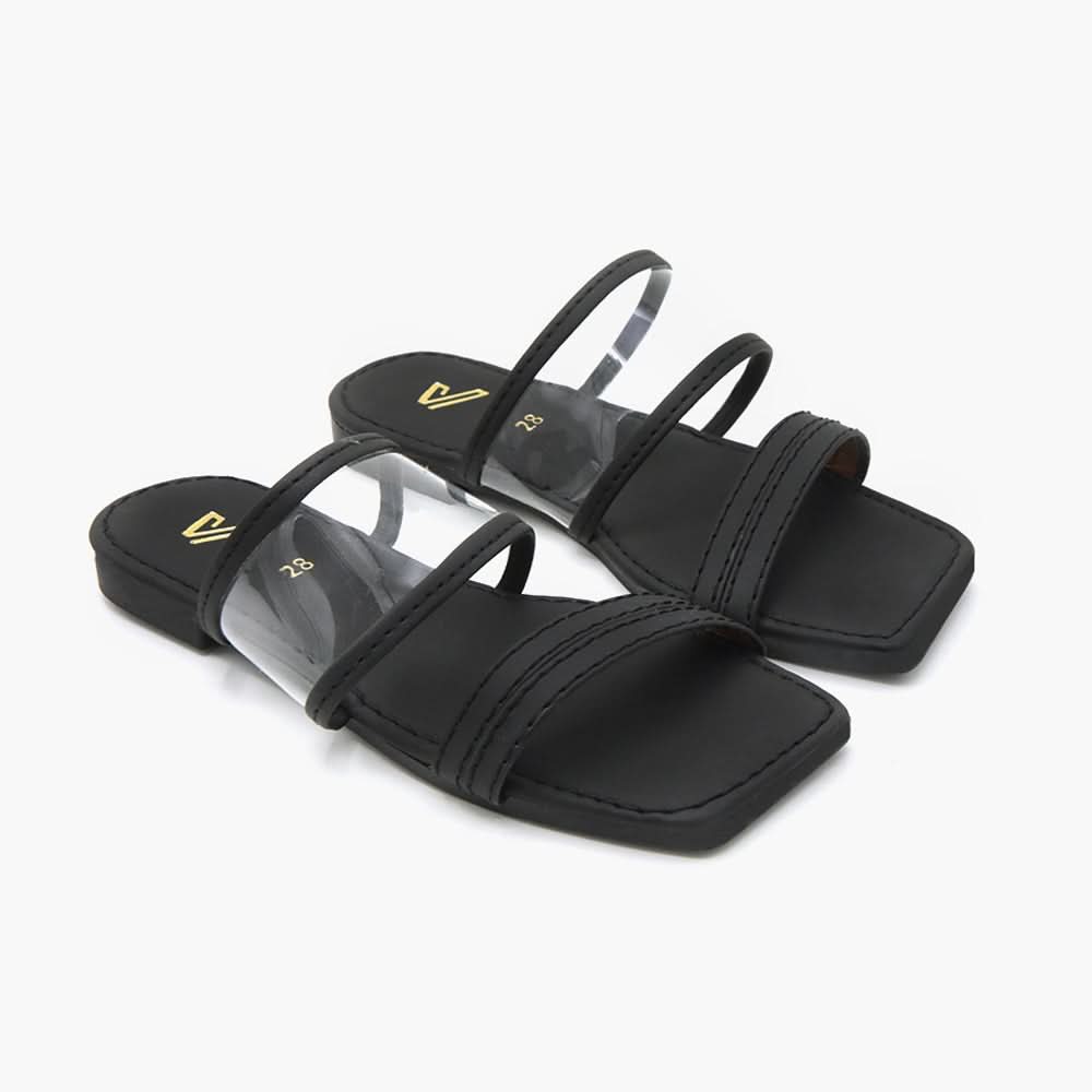 Girls Slipper - Black, Girls Slippers, Chase Value, Chase Value