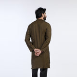 Men's Slim Fit Kurta - Tobacco, Men's Kurtas, Chase Value, Chase Value