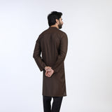 Men's Slim Fit Kurta - Brown, Men's Kurtas, Chase Value, Chase Value
