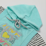 Girls Ful Sleeves Tights Suit - Cyan, Girls Suits, Chase Value, Chase Value