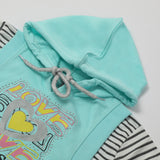 Girls Ful Sleeves Tights Suit - Cyan, Girls Suits, Chase Value, Chase Value