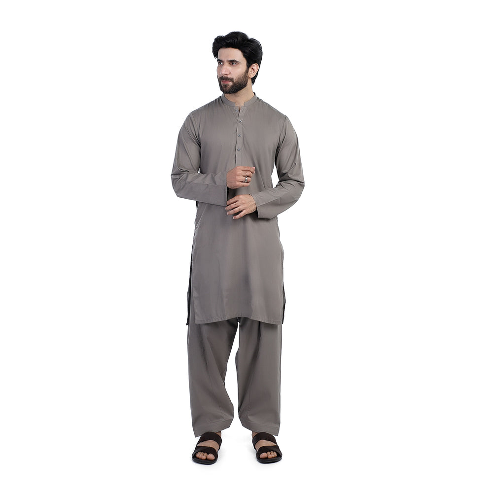 Men's Slim Fit Kurta Shalwar - Dark Olive, Men's Shalwar Kameez, Chase Value, Chase Value