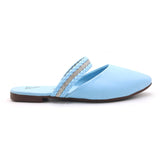 Valuable Women's Backless Pump - Cyan, Women Backless Pumps, Chase Value, Chase Value