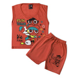 Newborn Boys Sando Suits - Orange, Newborn Boys Sets & Suits, Chase Value, Chase Value