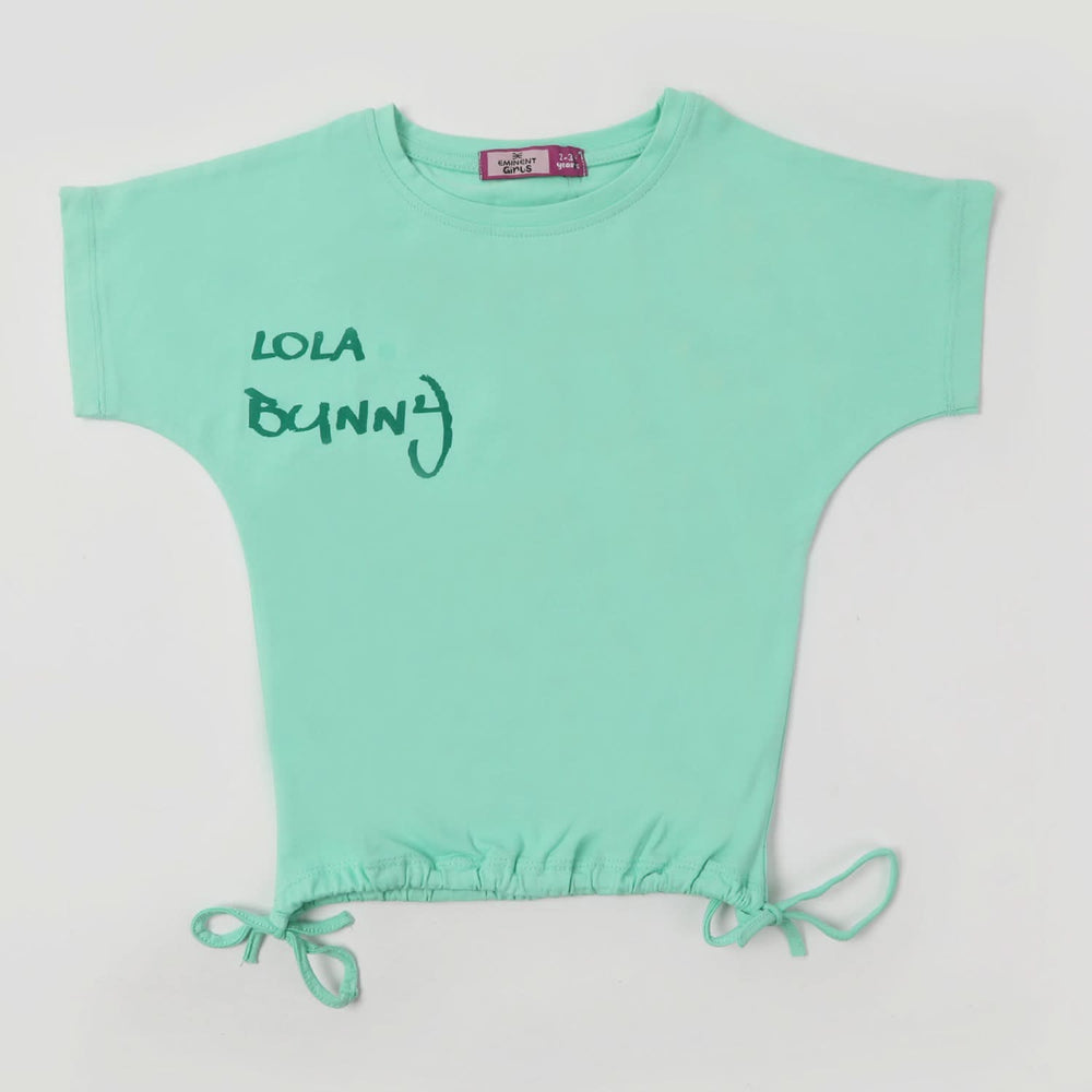 Eminent Girls Half Sleeves T-Shirt - Light Green, Girls T-Shirts, Eminent, Chase Value
