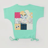 Eminent Girls Half Sleeves T-Shirt - Light Green, Girls T-Shirts, Eminent, Chase Value