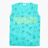 Boys Sando T-Shirt - Cyan, Boys Sando, Chase Value, Chase Value