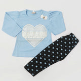 Girls Full Sleeves Tight Suit - Sky Blue, Girls Suits, Chase Value, Chase Value