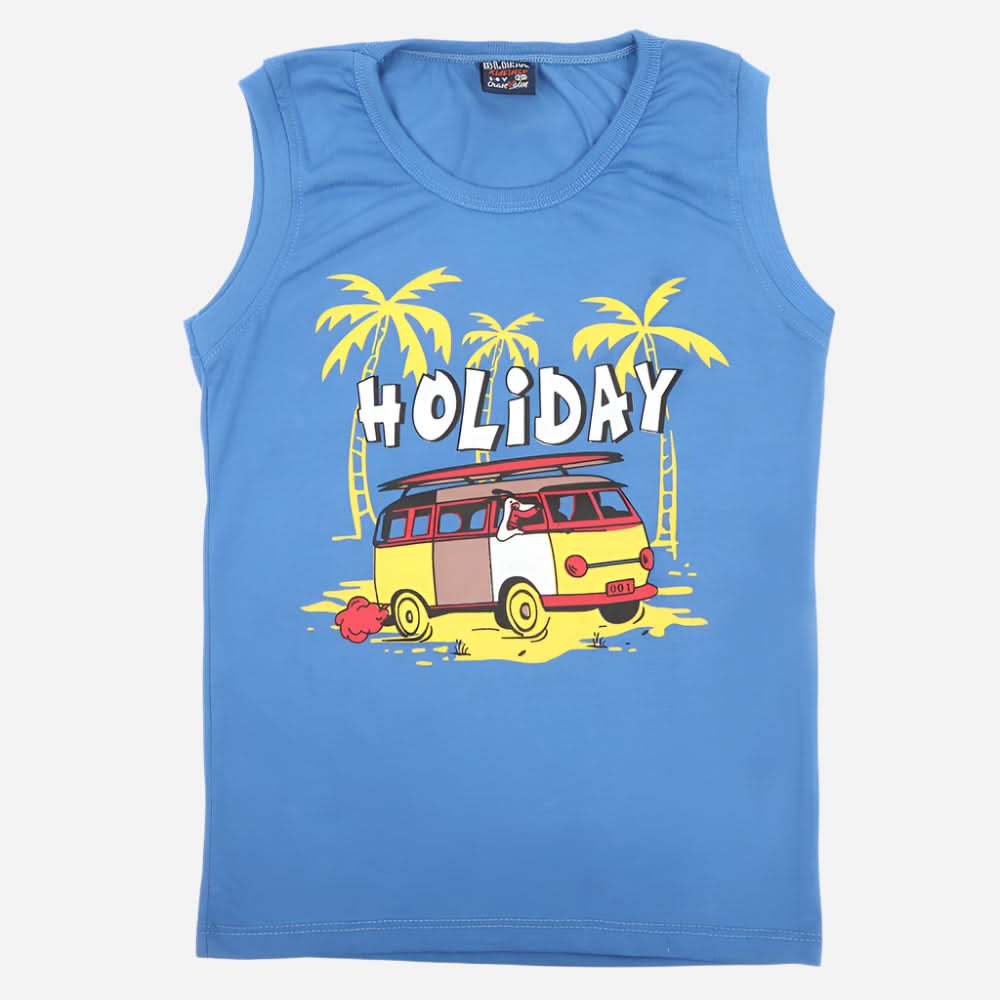 Boys Sando T-Shirt - Blue, Boys Sando, Chase Value, Chase Value