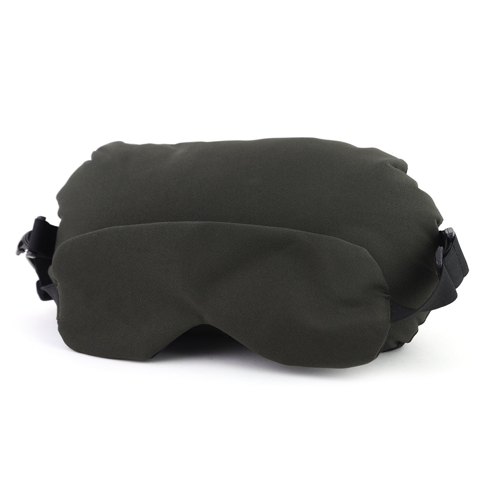 Travel Pillow with Eye Mask - Olive Green, Cushions & Pillows, Chase Value, Chase Value