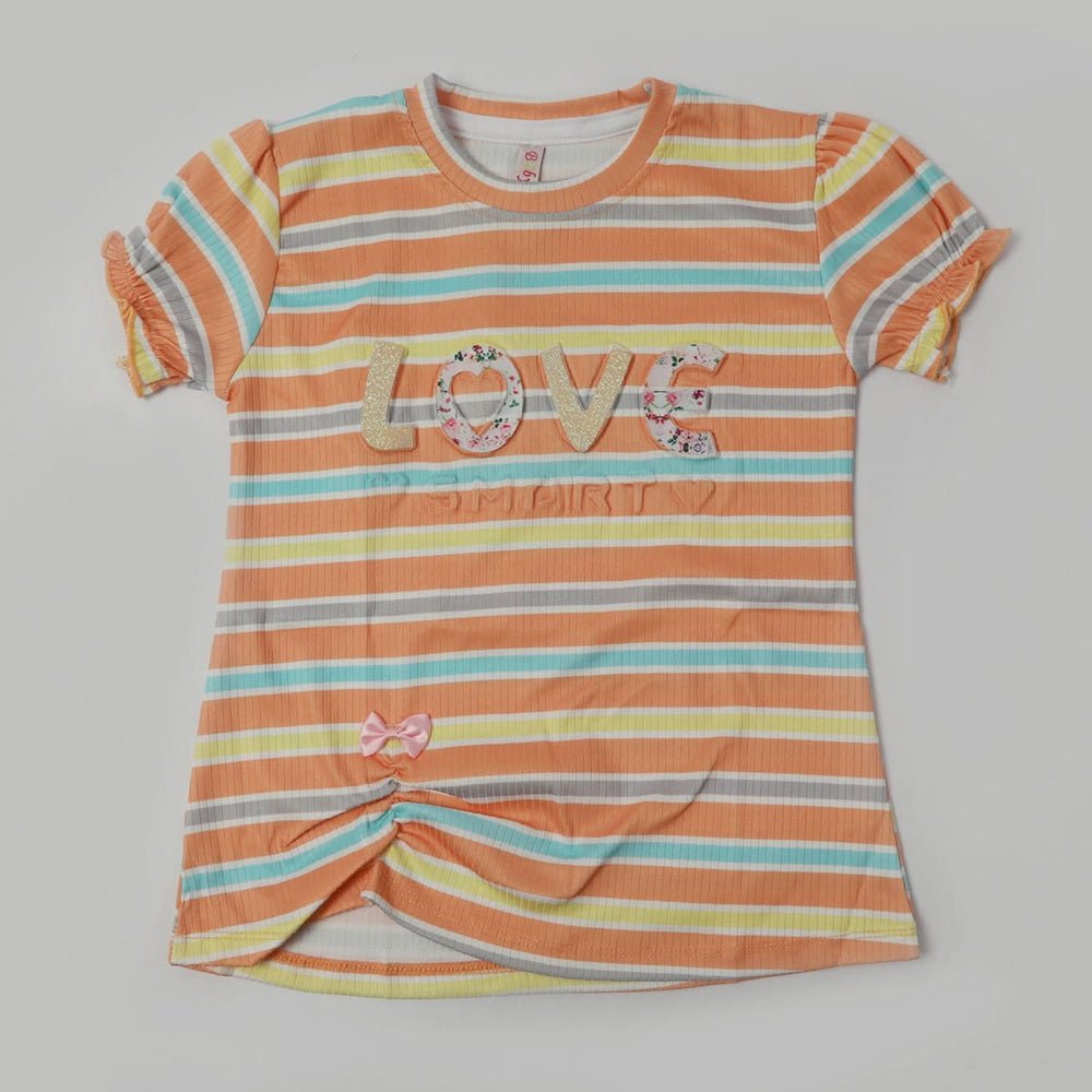 Girls Western Top - Orange, Girls Tops, Chase Value, Chase Value
