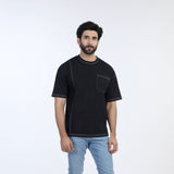 Eminent Men's Half Sleeves Printed T-Shirt - Black, Men's T-Shirts & Polos, Eminent, Chase Value