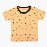 Boys Printed Half Sleeves T-Shirt - Peach, Boys T-Shirts, Chase Value, Chase Value
