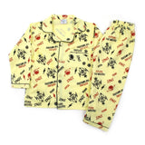 Boys Full Sleeves Night suit - Lemon, Boys Night Suit, Chase Value, Chase Value