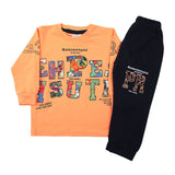 Boys Full Sleeves Trouser Suit - Peach, Boys Sets & Suits, Chase Value, Chase Value