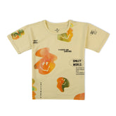 Eminent Girls Half Sleeves T-Shirt - Cream, Girls T-Shirts, Eminent, Chase Value