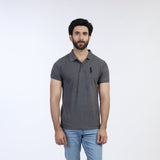 Valuable Men's Half Sleeves Polo T-Shirt - Charcoal, Men's T-Shirts & Polos, Chase Value, Chase Value