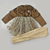 Girls Shalwar Suit - Brown, Girls Shalwar Kameez, Chase Value, Chase Value