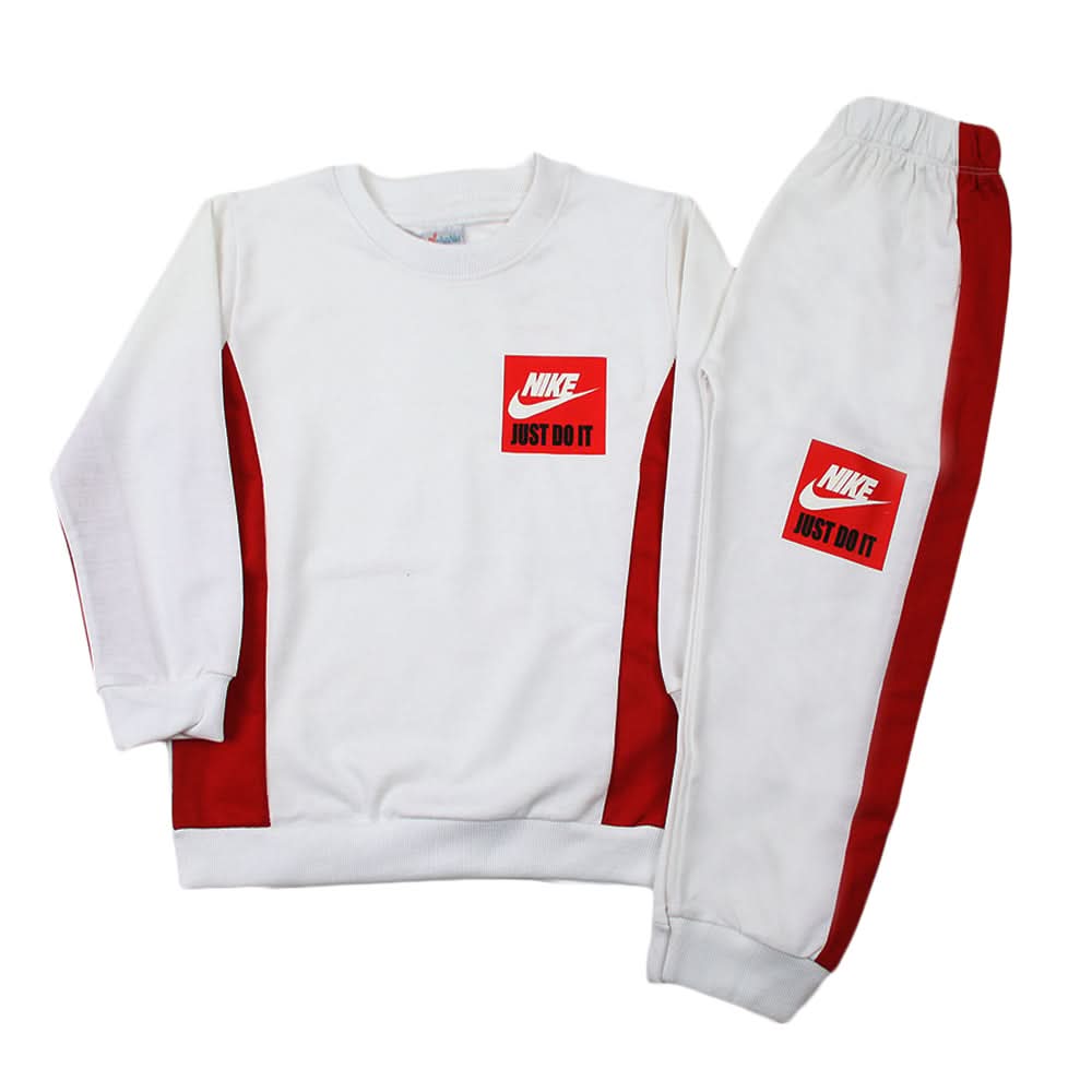 Boys Full Sleeves Pajama Suit - White, Boys Sets & Suits, Chase Value, Chase Value