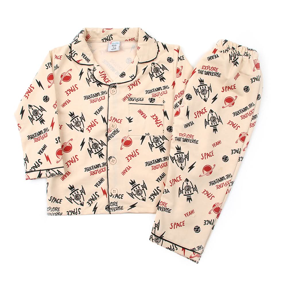 Boys Full Sleeves Night suit - Fawn, Boys Sets & Suits, Chase Value, Chase Value