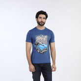 Valuable Men's Half Sleeves T-Shirt - Blue, Men's T-Shirts & Polos, Chase Value, Chase Value