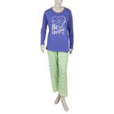 Women's Full Sleeves Night Suit - Royal Blue, Women Night Suit, Chase Value, Chase Value