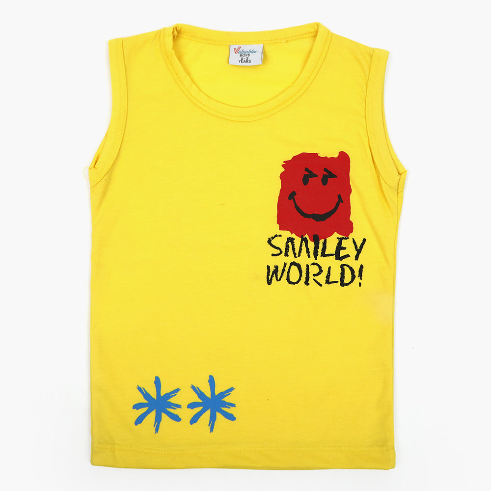Boys Sando T-Shirt - Mustard, Boys Sando, Chase Value, Chase Value