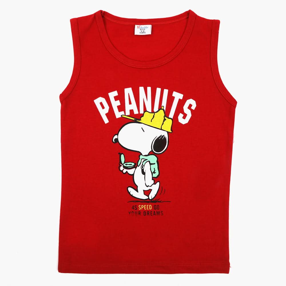 Boys Sando T-Shirt - Red, Boys Sando, Chase Value, Chase Value