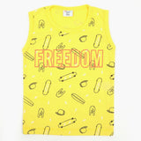 Boys Sando T-Shirt - Yellow, Boys Sando, Chase Value, Chase Value