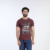 Valuable Men's Half Sleeves T-Shirt - Maroon, Men's T-Shirts & Polos, Chase Value, Chase Value