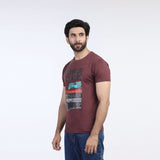 Valuable Men's Half Sleeves T-Shirt - Maroon, Men's T-Shirts & Polos, Chase Value, Chase Value