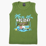 Boys Sando T-Shirt - Olive Green, Boys Sando, Chase Value, Chase Value