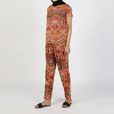 Women's Printed Half Sleeves Suit - Multi Color, Women Co-Ord Set, Chase Value, Chase Value