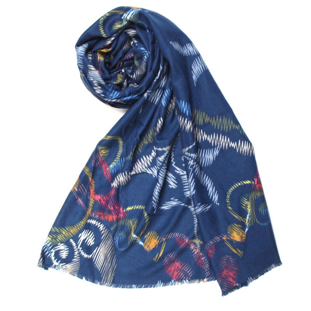Women's Scarf - Navy Blue, Women Scarf Pins & Brooches, Chase Value, Chase Value
