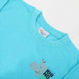 Boys Full Sleeves T-Shirt - Cyan, Boys T-Shirts, Chase Value, Chase Value
