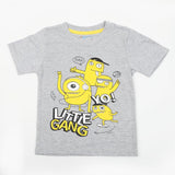Boys Printed Half Sleeves T-Shirt - Grey, Boys T-Shirts, Chase Value, Chase Value