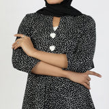 Women's Jalpari Printed Kurti - Black, Women Ready Kurtis, Chase Value, Chase Value