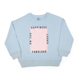 Girls Full Sleeves Sweat Shirt - Light Blue, Girls Hoodies & Sweat Shirts, Chase Value, Chase Value
