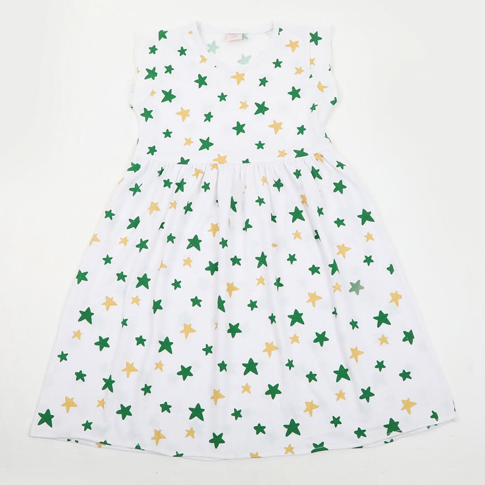 Girls Independence Day Frock - White, Girls Frocks, Chase Value, Chase Value