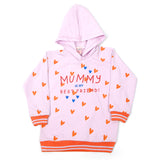 Girls Full Sleeves Hoodie T-Shirt - Light Purple, Girls Hoodies & Sweat Shirts, Chase Value, Chase Value