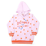 Girls Full Sleeves Hoodie T-Shirt - Light Purple, Girls Hoodies & Sweat Shirts, Chase Value, Chase Value