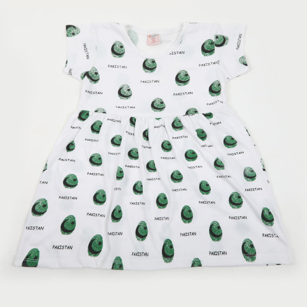 Newborn Girls Independence Frock - White, Newborn Girls Frocks, Chase Value, Chase Value