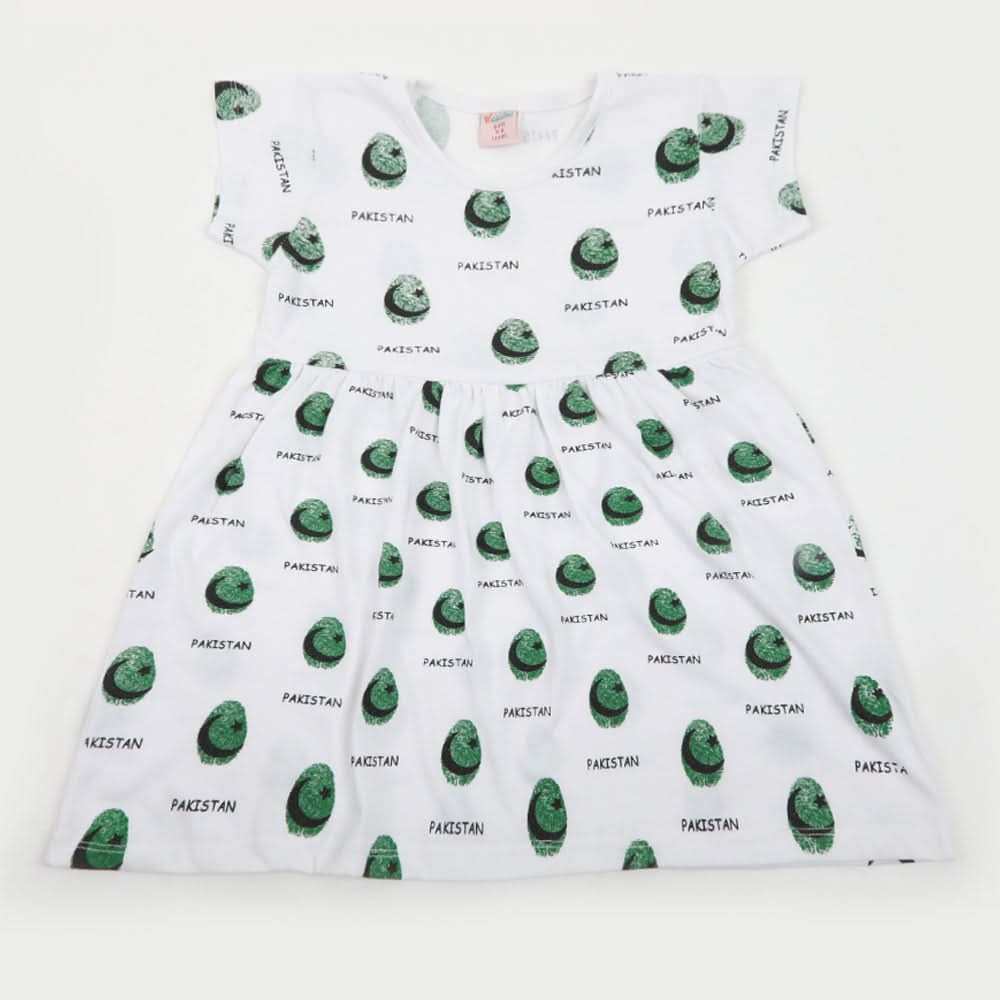 Newborn Girls Independence Frock - White, Newborn Girls Frocks, Chase Value, Chase Value