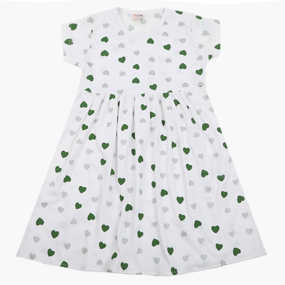 Girls Independence Day Frock - White, Girls Frocks, Chase Value, Chase Value